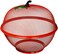 Lavish Apple Shape Mesh Fruit And Vegetable Basket With Lid And Cover For Kitchen And Dining Table Color Red