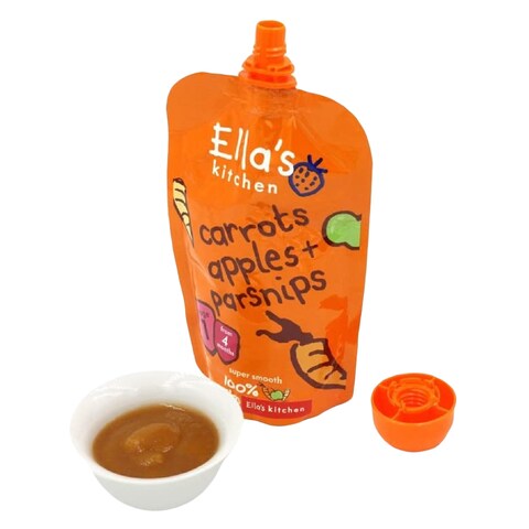 Ella39S Kitchen Organic Carrots With Apples And Parsnips Puree 120G
