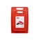 Gab Plastic Red Cutting Boards - 36 X 24 X 1cm