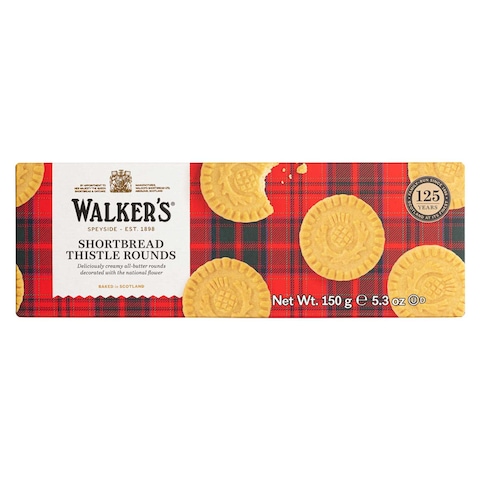 Walkers Pure Butter Shortbread Rounds 150g