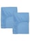 Solid Pattern Fitted Sheet Cotton Blue 60x120cm