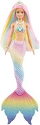 ​Barbie Dreamtopia Rainbow Magic Mermaid Doll with Rainbow Hair and Water-Activated Color Change Feature, Gift for 3 to 7 Year Olds GTF89