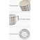 Ceramic Cappuccino Grid lines Coffee Cup Saucer Set