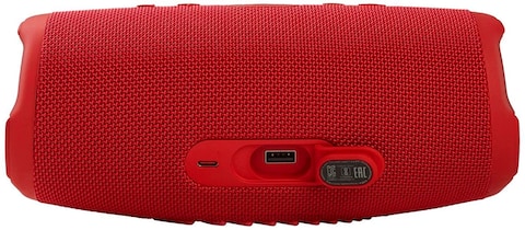 JBL Charge 5 Portable Waterproof Speaker with Powerbank, Red