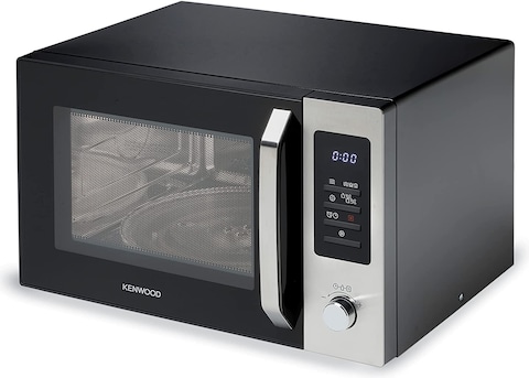 Kenwood 30L Microwave Oven with Grill, Convection, Digital Display, 5 Power Levels, Defrost Function, Stainless Steel, Auto Menu, 95 Minutes Timer, Clock Function 900W MWM31.000BK Black/Silver
