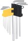 ABBASALI Hex Key Set 9 Piece, Long Arm Ball Point Allen Hex Key Wrench, Hex Key Set, Metric Long 1.5 mm-10 mm, for Home Maintenance DIY Industry