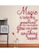 Spoil Your Wall Magic In Believing Yourself Positive Quote Wall Sticker Red 50x80cm