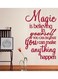 Spoil Your Wall Magic In Believing Yourself Positive Quote Wall Sticker Red 50x80cm