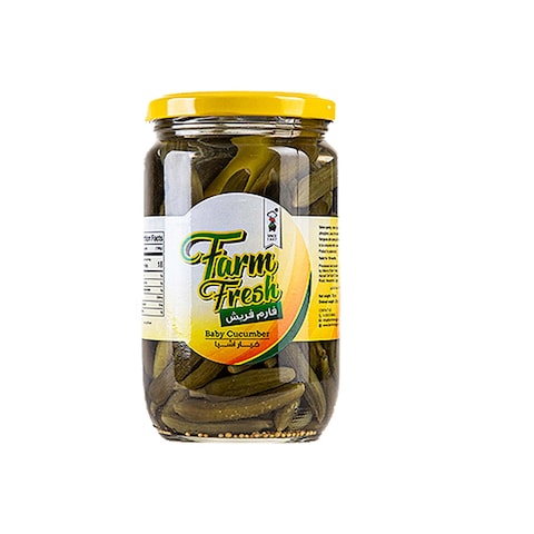 Farm Fresh Pickled Baby Cucumber - 700 gram