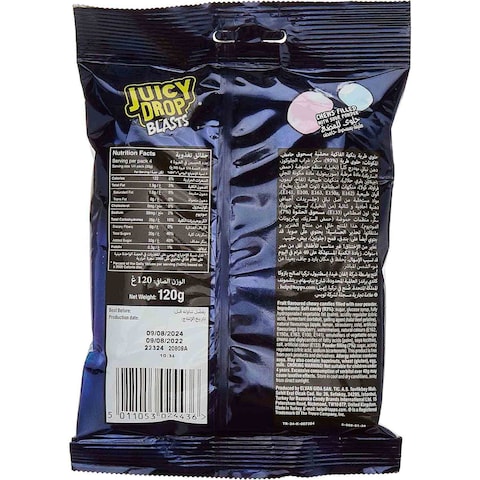 Bazooka Juicy Drop Blasts Candy 120g Assorted