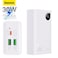 Baseus 20000 mAh Power Bank, 30W iPhone Portable Charger, USB C Fast Charging Hi-Speed 1* USB-C PD And 2 USB Output Compatible With iPhone 15/14/13/12 Series, Samsung S23, iPad Pro, AirPods Etc White