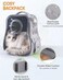 Vsell24 Cat Backpack Carrier Transparent Space Capsule Backpack For Traveling, Camping And Hiking For Cats Kittens And Puppies 40X33.5X24Cm