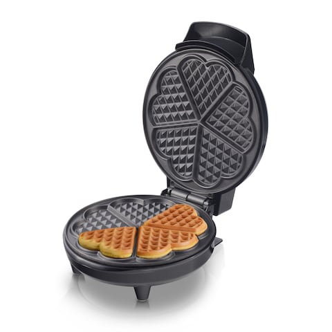 Waffle Maker NL-WM-1568-BK With Mini Heart-Shaped Waffles