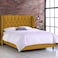 In House Roma Velvet Bed Frame - Single - 200x100 cm - Gold