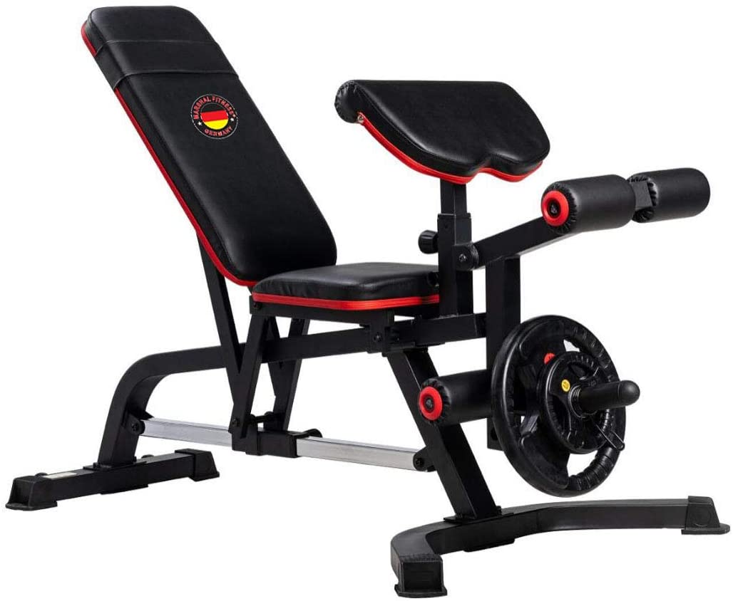 Buy Marshal Fitness HEAVY DUTY POWER BENCH EXERCISE BENCH ADJUSTABLE ...