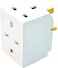 3 Way Socket Multi Plug Fused adapter UK Mains 13 aMP 240V aC 3 Socket