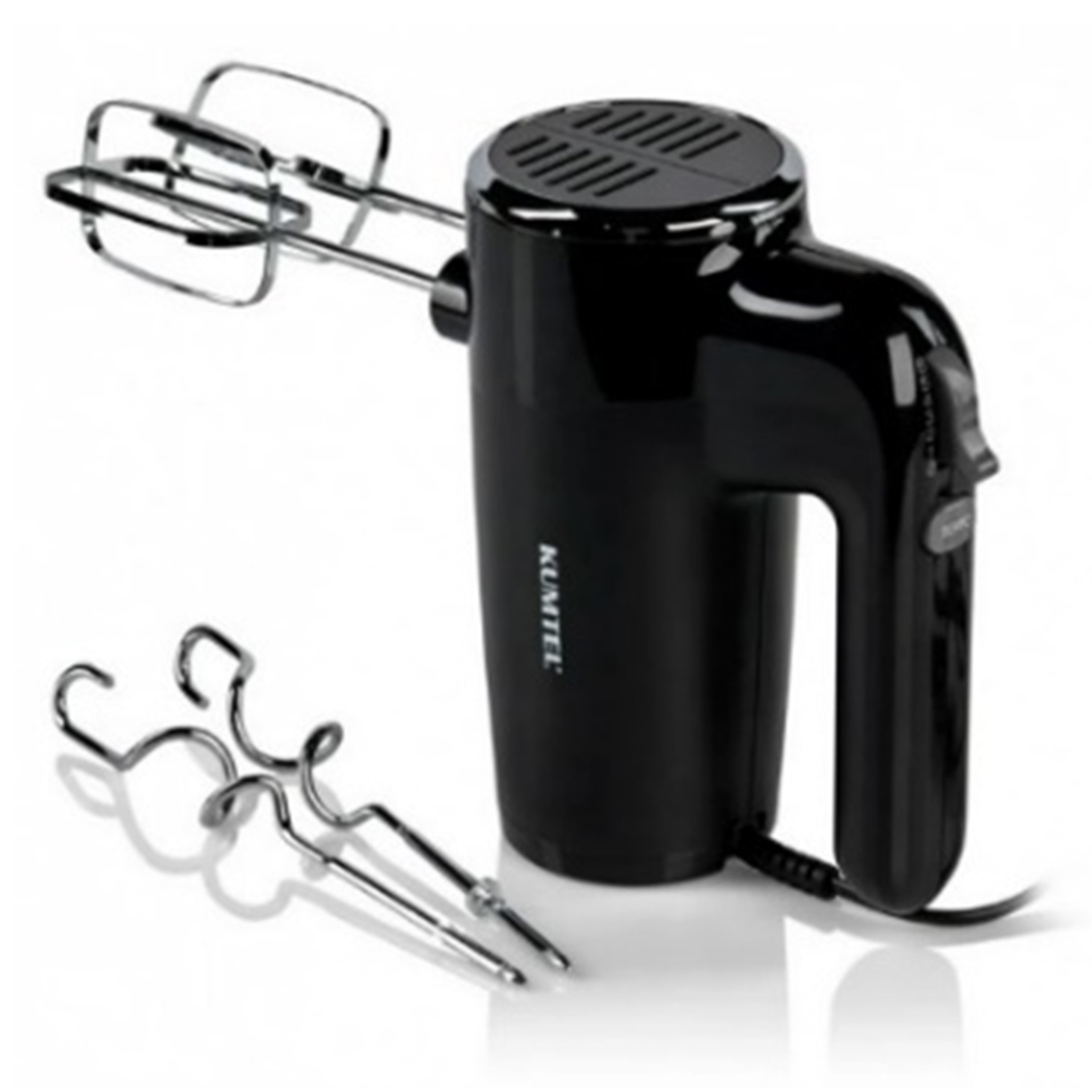 Kumtel HHM-01 Hand Mixer 2 Pieces For Mixing And Baking Black 300W 6 Speed