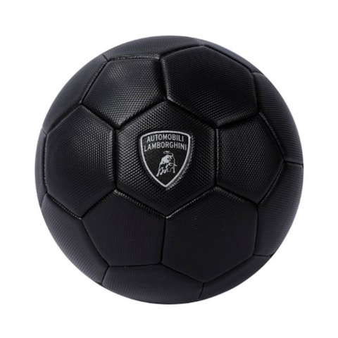 LAMBORGHINI No.5 PVC SOCCER BALL-BLACK (Size 5)