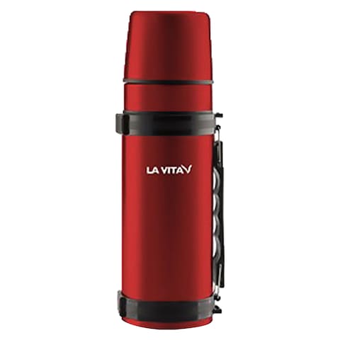 La Vita Stainless Steel Thermal Flask - 1 Liter - Red