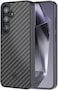 MONOCARBON Real Carbon Fiber case for Samsung Galaxy S24 cover [MagSafe Compatible] Military Grade - Matte Black