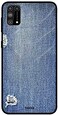 Theodor - Samsung Galaxy M31 Case Cover Blue Jeans Pattern Flexible Silicone Cover