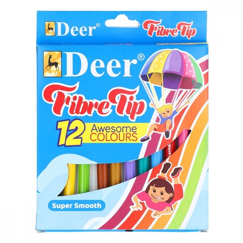 Deer Fibre Tip 12 Awesome Colours