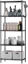 Mumoo Bear 5-Tier Wire Shelving Bathroom Storage 5 Shelves Unit Metal Kitchen Storage Rack