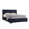 In House Lombardia Velvet Bed Frame - Queen - 200x160 cm - Dark Gray