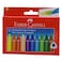 Faber Castell Triangular Grip Wax Crayons 12 Pieces