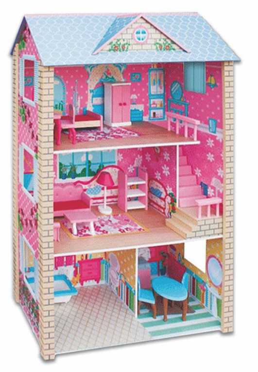RBWTOYS Premium Quality colorful and new doll house with  2 floors.  RW-17575