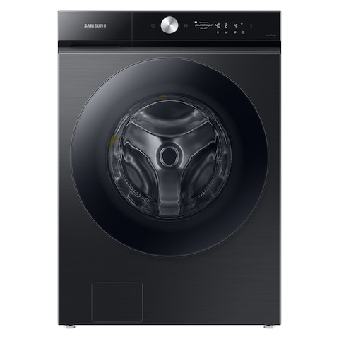 Samsung 18.5 kg/9.5 kg Front Load Washer Dryer Combo With EcoBubble, AI Wash Black And Bespoke Design, WD18B6400KV/GU