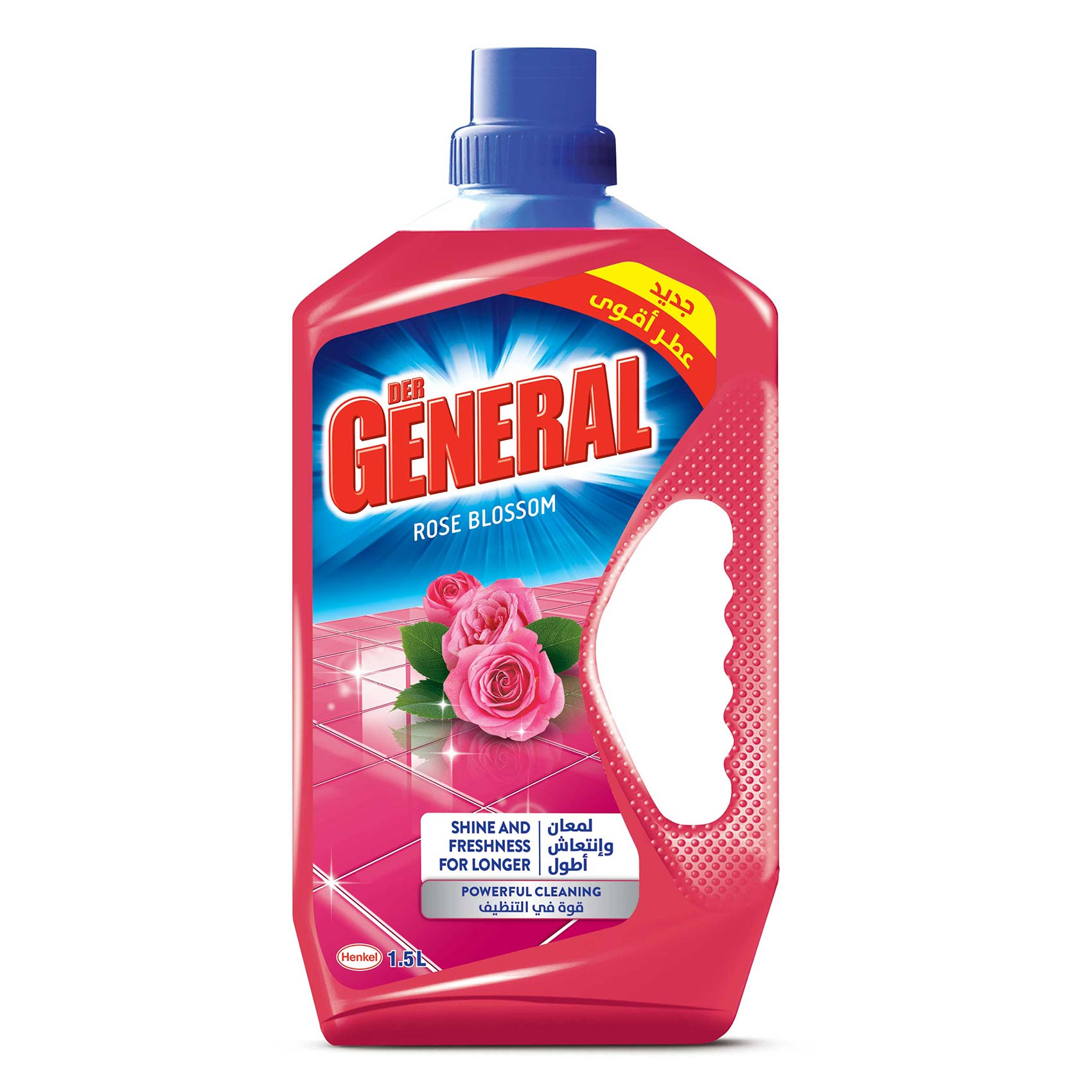 Der General All Purpose Cleaner Liquid  Shine And Freshness For Longer Rose 1.5L