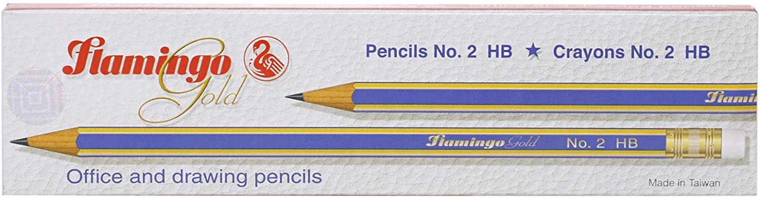Generic Flamingo Pencils No.2 Hb, 12 Pieces