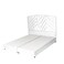 In House Oslo Velvet Bed Frame - Queen - 200x160 cm - White