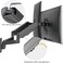 Siig Aluminum Gas Spring Monitor Wall Mount With Dual Extended Arm - Heavy Duty Holds 17" To 32" Screens, Up To 17.6 Lbs Each, Vesa 75X75 Or 100X100