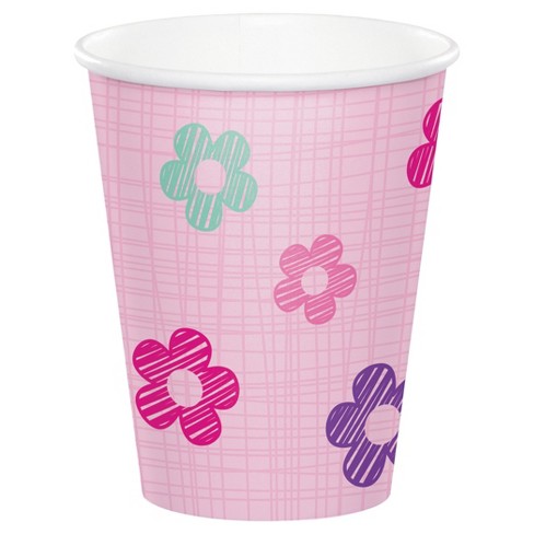 One Is Fun Girl Hot-Cups 9 Oz 8 pcs