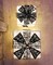 2-Piece Light Up Gift Boxes White &amp; Black Colour Warm LED Fairy Lights Openable Top Cover