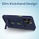 Remson Mag-X Phone Grip Strap with Magnetic Phone Kickstand (Navy Blue/Neon Green)