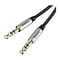 Baseus CAM30-BS1 AUX Cable - 1 Meter - Silver/ Black