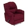 إن هاوس كرسي استرخاء ثابت منجد بالمخمل - برغندي - NZ100