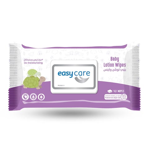 Easy Baby Lotion Wipes - 40 pieces