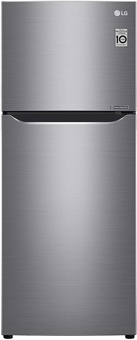 LG 234L Net Capacity Top Mount Refrigerator With Smart Inverter Compressor Shiny Steel GR-C345SLBB