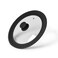 Fissman Multi-Size Lid Triplex 26/28/30 cm With Black Marble Silicone Rim (Glass)