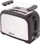Techno Best 750W 2 Slice Stainless Steel Electric Toaster, Efficient Breakfast Toasting, Breakfast Machine With Browning Control, BET-01S, Black Grey