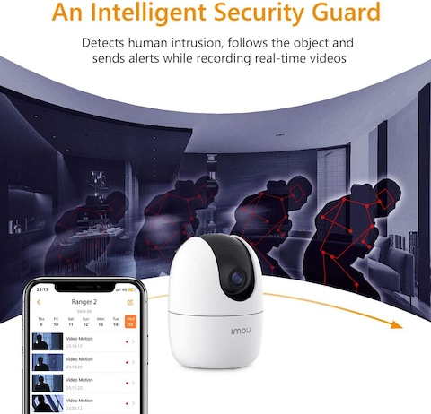 Imou Indoor Wi-Fi Security Camera, 1080P Pan/Tilt Dome Camera, Home Surveillance Camera with Human Detection, Smart Tracking, Privacy Mask, Smart Sound Detection, Two-way Audio and Night Vision