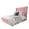 In House Burgas Velvet Bed Frame - Queen - 200x160 cm - Light Pink