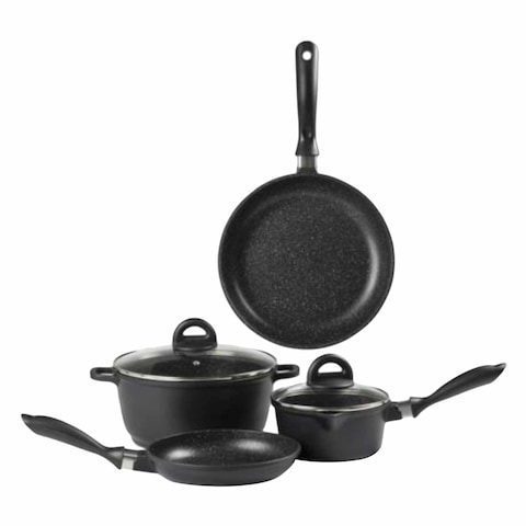 Ba Granite Cookware Set Black 3 Pieces