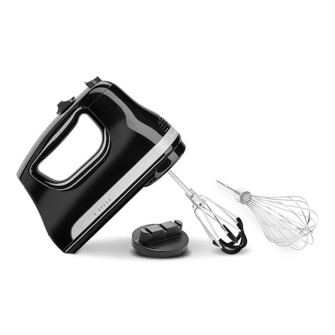 KitchenAid Hand Mixer 6 Speed With Flex Edge Beaters 5KHM6118BOB(Onyx Black)