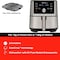 Instant Vortex Air Fryer, 5.7 L 6Quart, 6 OneTouch Cooking Programs, Digital Touchscreen, Large Square NonStick Fryer Basket, INP140306701GC, Stainless Steel