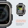 Spigen Tough Armor designed for Apple Watch ULTRA 49mm case cover with built in Tempered Glass Screen Protector - Black